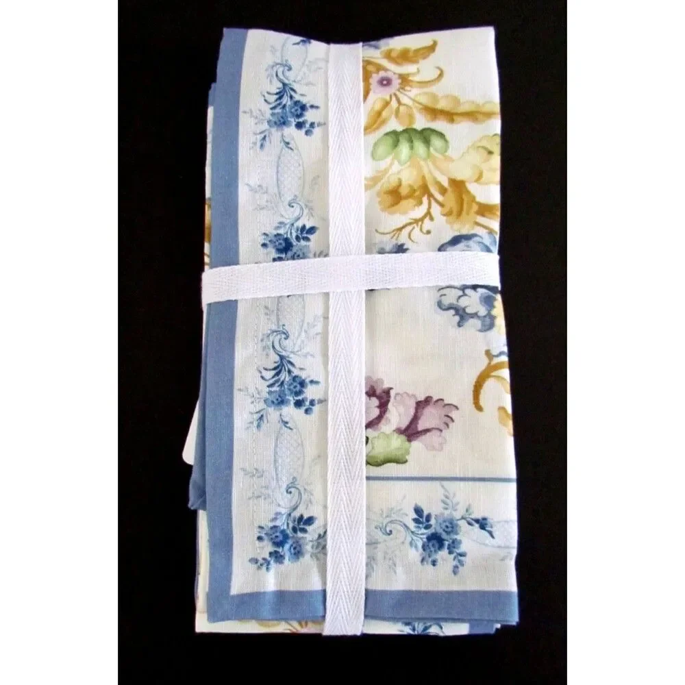Williams Sonoma Bridgerton Napkins Set of 4 100% Cotton NWT